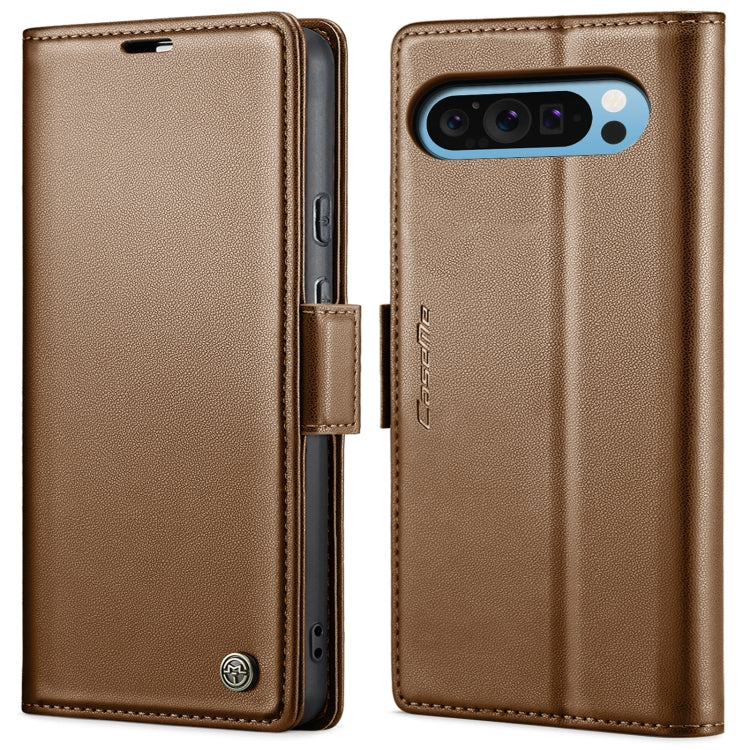 CaseMe 023 Butterfly Buckle Litchi Texture RFID Anti-theft Leather Phone Case, For Google Pixel 10 Pro XL / 9 Pro XL, For Google Pixel 10 / 10 Pro / 9, For Google Pixel 8a, For Google Pixel 8 Pro, For Google Pixel 8, For Google Pixel 7a