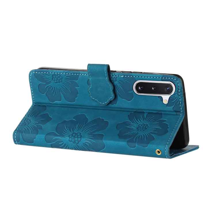 Flower Embossing Pattern Leather Phone Case, For Samsung Galaxy Note10, For Samsung Galaxy Note10+