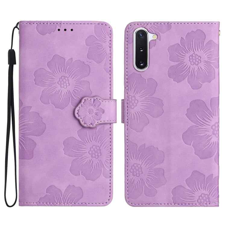 Flower Embossing Pattern Leather Phone Case, For Samsung Galaxy Note10, For Samsung Galaxy Note10+