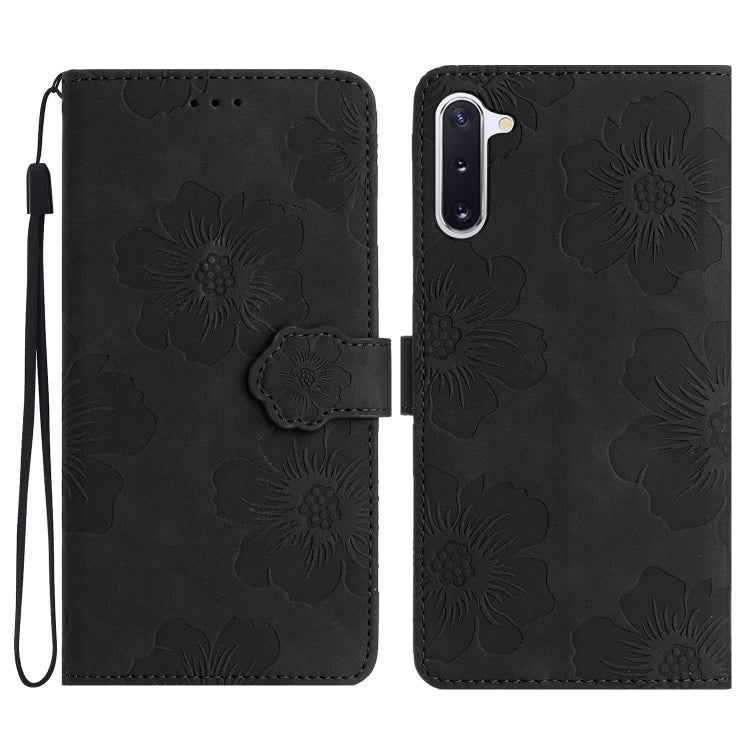 Flower Embossing Pattern Leather Phone Case, For Samsung Galaxy Note10, For Samsung Galaxy Note10+