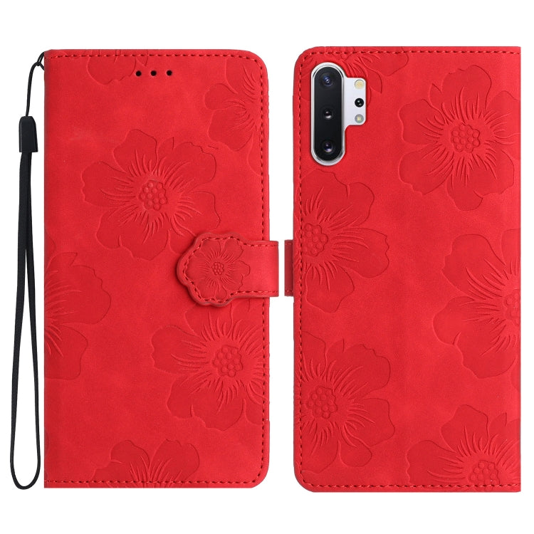 Flower Embossing Pattern Leather Phone Case, For Samsung Galaxy Note10, For Samsung Galaxy Note10+