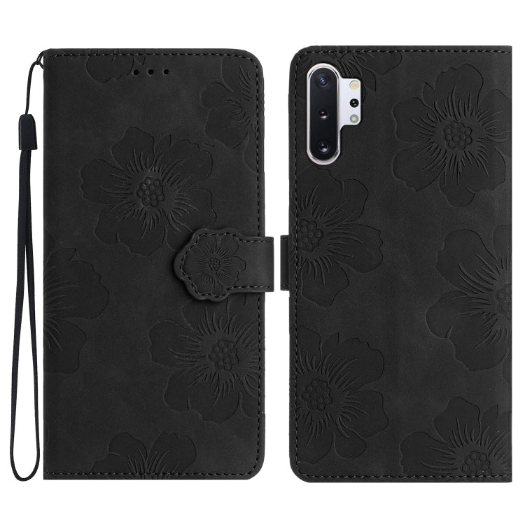 Flower Embossing Pattern Leather Phone Case, For Samsung Galaxy Note10, For Samsung Galaxy Note10+