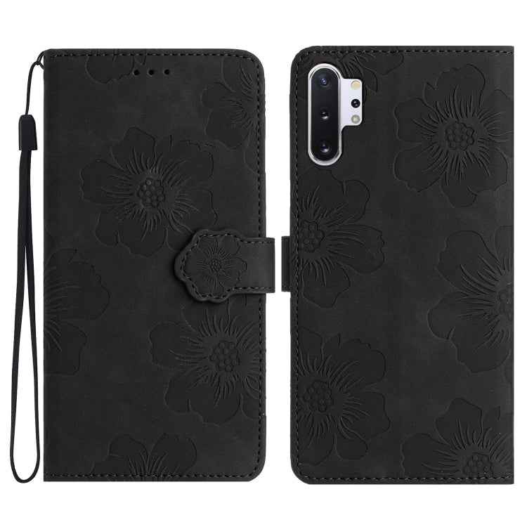Flower Embossing Pattern Leather Phone Case, For Samsung Galaxy Note10, For Samsung Galaxy Note10+