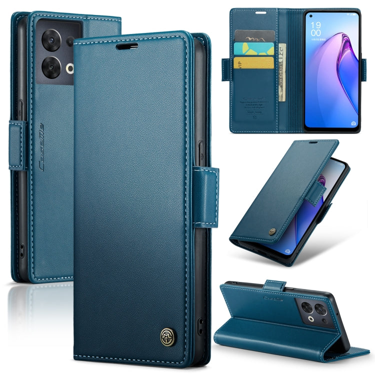 CaseMe 023 Butterfly Buckle Litchi Texture RFID Anti-theft Leather Phone Case, For OPPO Reno8 Lite Global, For OPPO Reno7 4G Indonesia/F21 Pro 4G/Reno8 4G, For OPPO F21 Pro 5G Globa/Reno8 Z Global, For OPPO Reno8 T 5G/A1 Pro 5G, For OPPO Reno8 5G Globa...