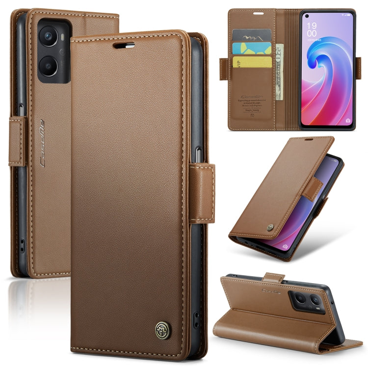 CaseMe 023 Butterfly Buckle Litchi Texture RFID Anti-theft Leather Phone Case, For OPPO Reno8 Lite Global, For OPPO Reno7 4G Indonesia/F21 Pro 4G/Reno8 4G, For OPPO F21 Pro 5G Globa/Reno8 Z Global, For OPPO Reno8 T 5G/A1 Pro 5G, For OPPO Reno8 5G Globa...