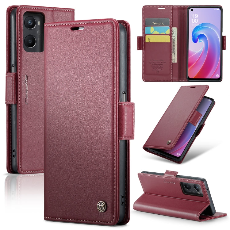 CaseMe 023 Butterfly Buckle Litchi Texture RFID Anti-theft Leather Phone Case, For OPPO Reno8 Lite Global, For OPPO Reno7 4G Indonesia/F21 Pro 4G/Reno8 4G, For OPPO F21 Pro 5G Globa/Reno8 Z Global, For OPPO Reno8 T 5G/A1 Pro 5G, For OPPO Reno8 5G Globa...