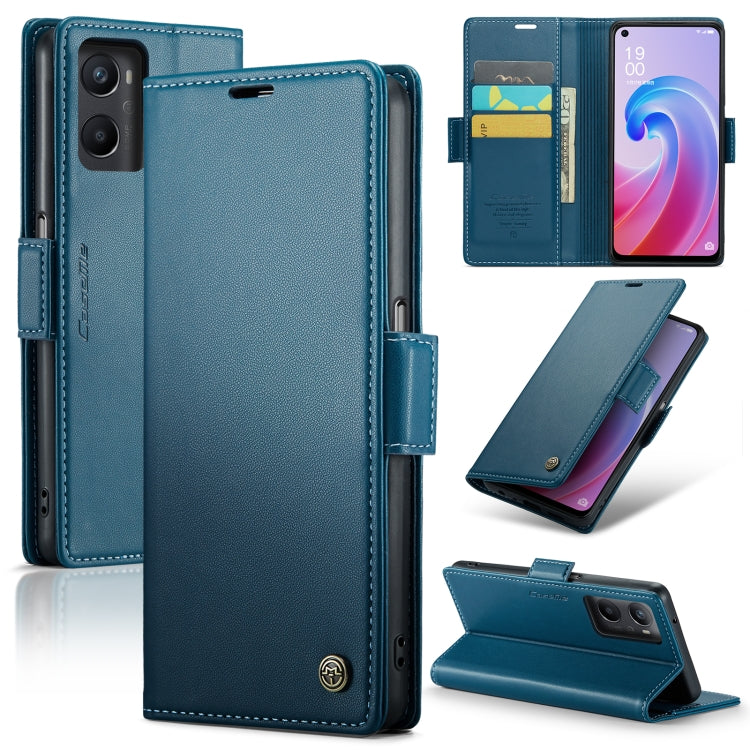 CaseMe 023 Butterfly Buckle Litchi Texture RFID Anti-theft Leather Phone Case, For OPPO Reno8 Lite Global, For OPPO Reno7 4G Indonesia/F21 Pro 4G/Reno8 4G, For OPPO F21 Pro 5G Globa/Reno8 Z Global, For OPPO Reno8 T 5G/A1 Pro 5G, For OPPO Reno8 5G Globa...