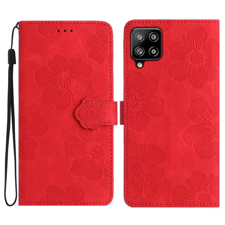 Flower Embossing Pattern Leather Phone Case, For Samsung Galaxy A73 5G, For Samsung Galaxy M23, For Samsung Galaxy M32, For Samsung Galaxy M52, For Samsung Galaxy M53