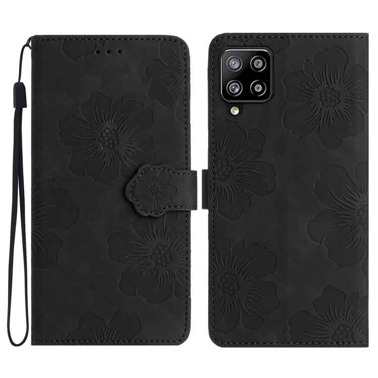 Flower Embossing Pattern Leather Phone Case, For Samsung Galaxy A73 5G, For Samsung Galaxy M23, For Samsung Galaxy M32, For Samsung Galaxy M52, For Samsung Galaxy M53