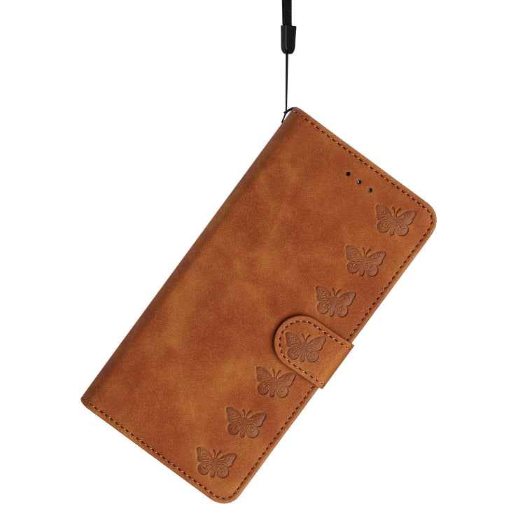 Seven Butterflies Embossed Leather Phone Case, For Sony Xperia 10 VI, For Sony Xperia 1 VI, For Sony Xperia 1 V 2023, For Sony Xperia 10 V 2023, For Sony Xperia 1 IV, For Sony Xperia L4, For Sony Xperia 5, For Sony Xperia L3