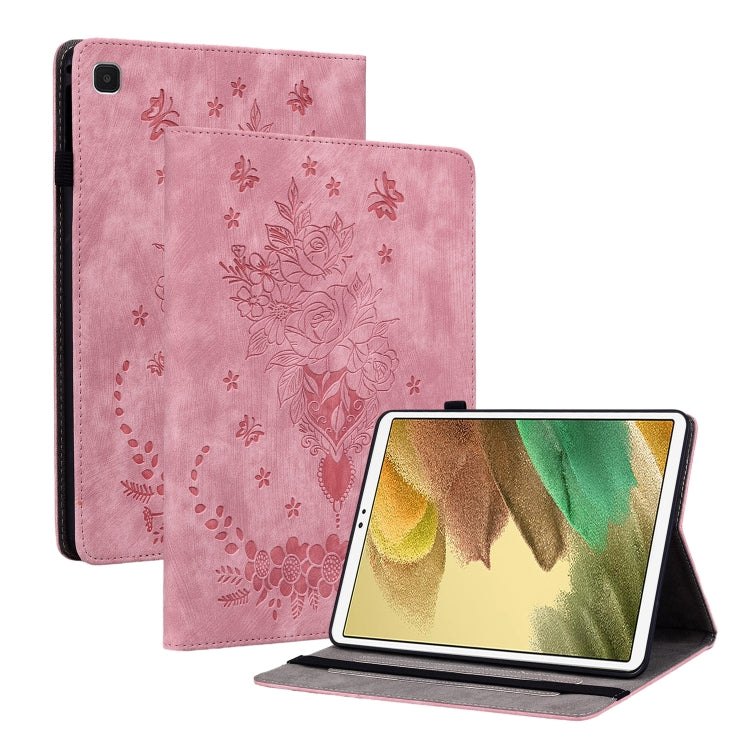 Butterfly Rose Embossed Leather Tablet Case, For Samsung Galaxy Tab S11, For Samsung Galaxy Tab А9+, For Samsung Galaxy Tab А9, For Samsung Galaxy Tab S9, For Samsung Galaxy Tab S9+, For Samsung Galaxy Tab S8+ / S7+ / S7 FE, For Samsung Galaxy Tab S7 /...