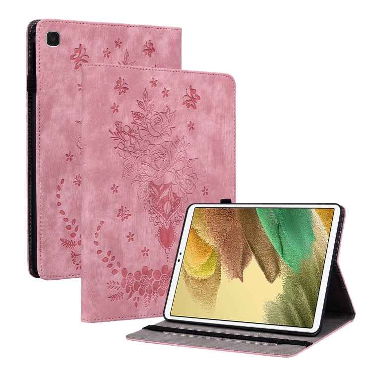 Butterfly Rose Embossed Leather Tablet Case, For Samsung Galaxy Tab S11, For Samsung Galaxy Tab А9+, For Samsung Galaxy Tab А9, For Samsung Galaxy Tab S9, For Samsung Galaxy Tab S9+, For Samsung Galaxy Tab S8+ / S7+ / S7 FE, For Samsung Galaxy Tab S7 /...