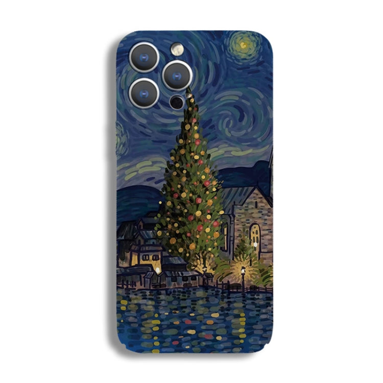 Precise Hole Oil Painting Pattern PC Phone Case, For iPhone 14, For iPhone 14 Pro, For iPhone 14 Pro Max, For iPhone SE 2022 / 2020 / 8 / 7, For iPhone 13 Pro Max