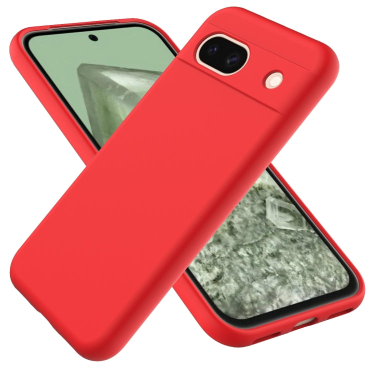 Solid Color Liquid Silicone Dropproof Full Coverage Phone Case, For Google Pixel 9 Pro XL, For Google Pixel 9 Pro, For Google Pixel 9, For Google Pixel 8a, For Google Pixel 8 Pro, For Google Pixel 8