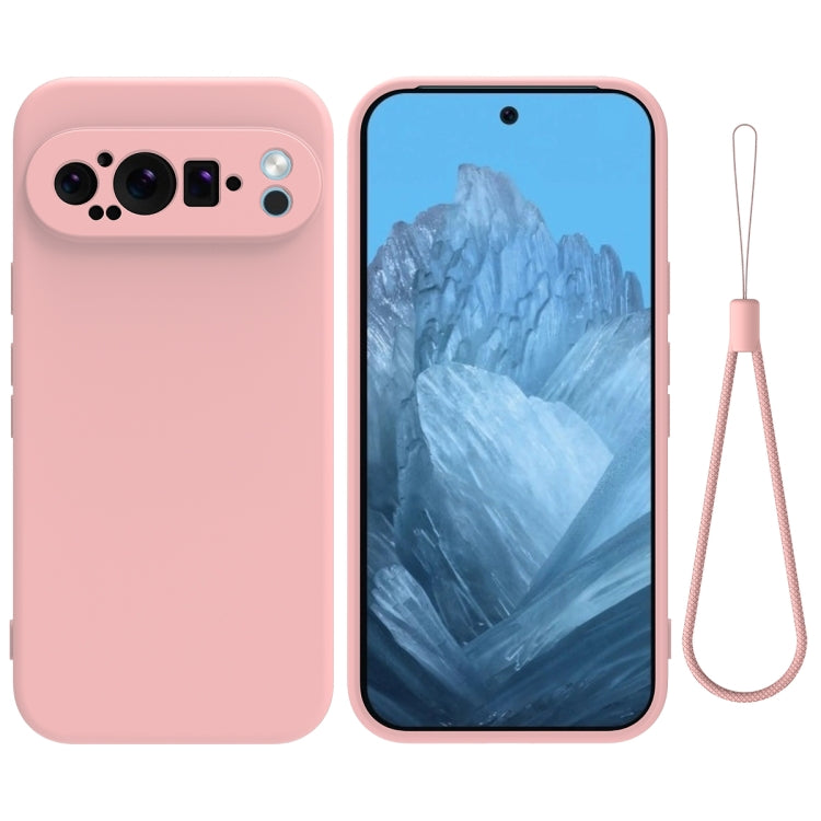Solid Color Liquid Silicone Dropproof Full Coverage Phone Case, For Google Pixel 9 Pro XL, For Google Pixel 9 Pro, For Google Pixel 9, For Google Pixel 8a, For Google Pixel 8 Pro, For Google Pixel 8