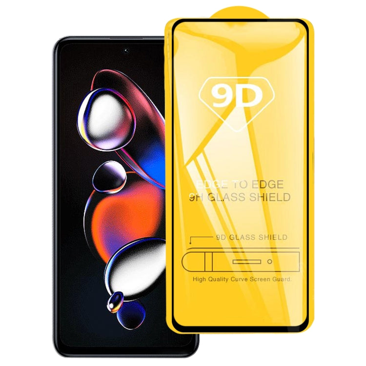 9D Full Glue Screen Tempered Glass Film, For Xiaomi 13T, For Xiaomi Redmi 12 / 12R / 12 5G / Note 12R / Poco M6 Pro, For Xiaomi Redmi Note 12T Pro
