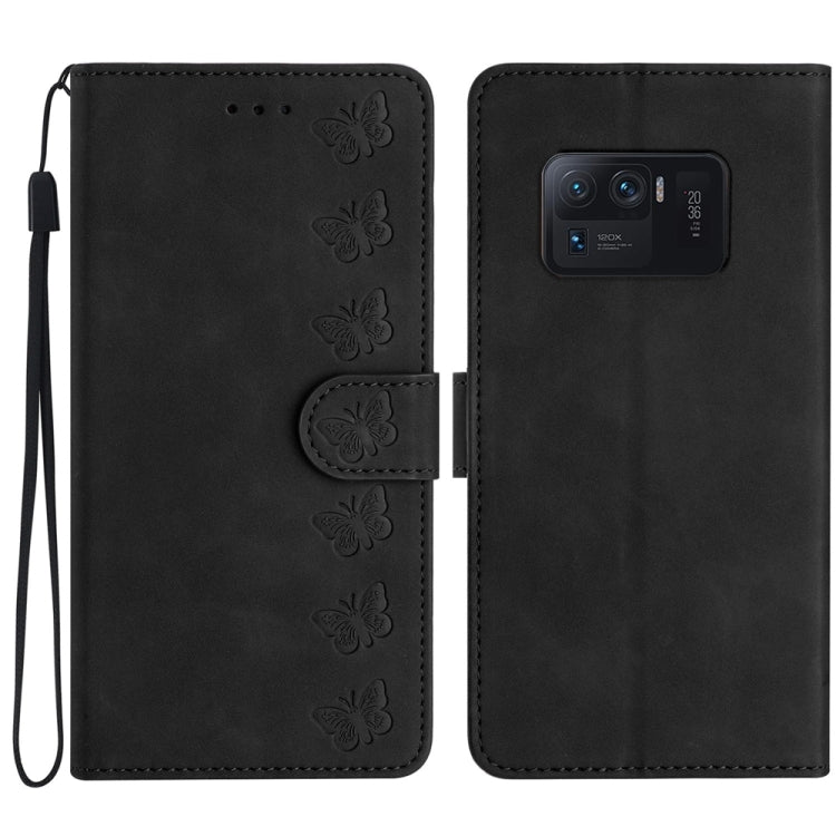 Seven Butterflies Embossed Leather Phone Case, For Xiaomi 11T / 11T Pro, For Xiaomi Redmi 10, For Xiaomi Mi 11 Ultra, For Xiaomi Mi 11 Pro, For Xiaomi Redmi Note 10 5G, For Xiaomi Redmi Note 10 4G, For Xiaomi Redmi Note 10 Pro, For Xiaomi Redmi K40