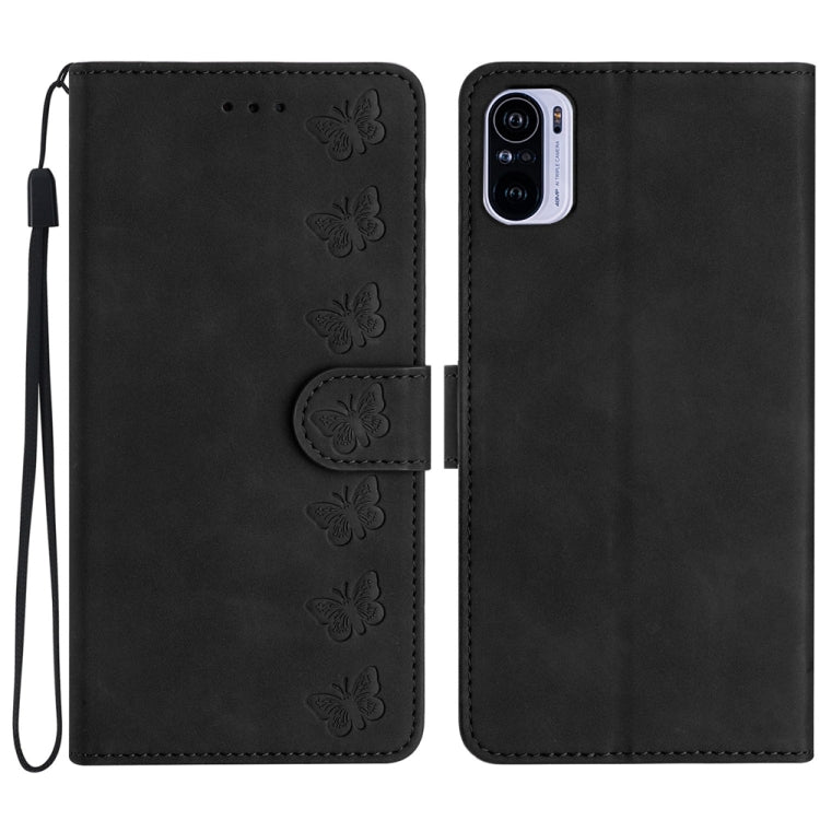 Seven Butterflies Embossed Leather Phone Case, For Xiaomi 11T / 11T Pro, For Xiaomi Redmi 10, For Xiaomi Mi 11 Ultra, For Xiaomi Mi 11 Pro, For Xiaomi Redmi Note 10 5G, For Xiaomi Redmi Note 10 4G, For Xiaomi Redmi Note 10 Pro, For Xiaomi Redmi K40