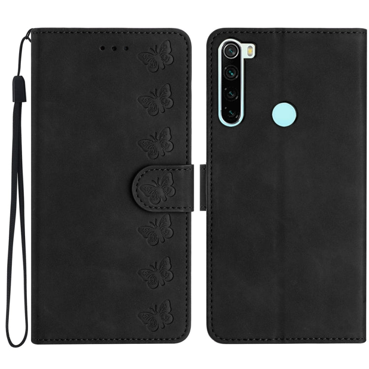Seven Butterflies Embossed Leather Phone Case, For Xiaomi Redmi Note 9 5G / Note 9T, For Xiaomi Mi 10T Lite, For Xiaomi Mi 10T / 10T Pro, For Xiaomi Redmi 9A, For Xiaomi Redmi 9, For Xiaomi Redmi 9C, For Xiaomi Redmi Note 8T