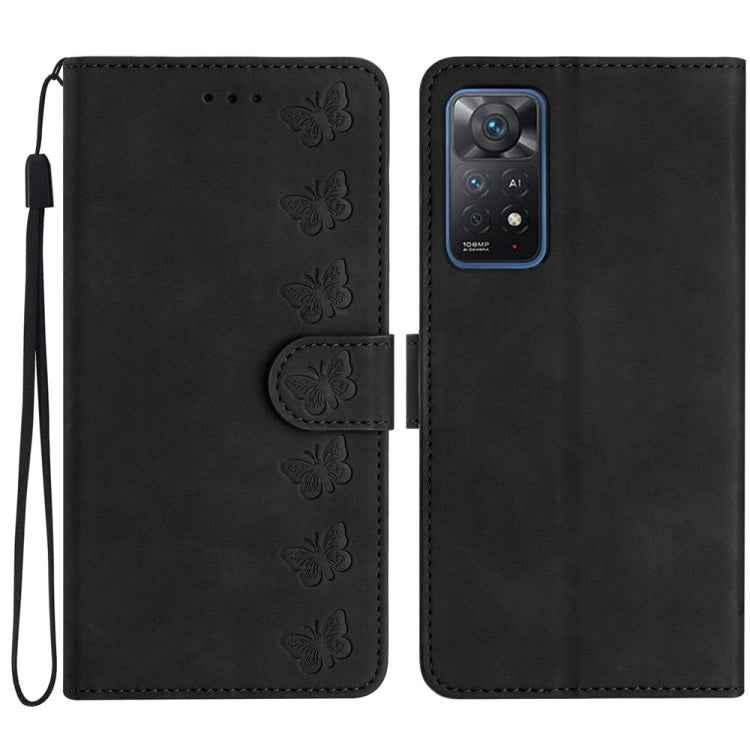 Seven Butterflies Embossed Leather Phone Case, For Xiaomi Redmi A1, For Xiaomi Redmi Note 11 Pro 5G Global, For Xiaomi 12 Lite, For Xiaomi Redmi 10A, For Xiaomi Redmi 10C, For Xiaomi Redmi Note 11 5G, For Xiaomi Redmi 10 2022, For Xiaomi 12 Pro