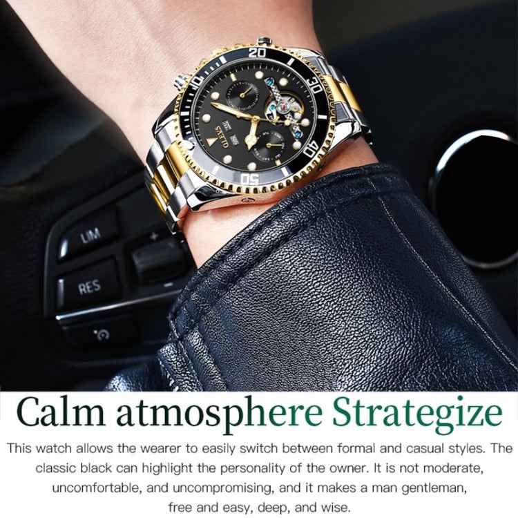 OLEVS 6605 Men Multifunctional Waterproof Mechanical Watch