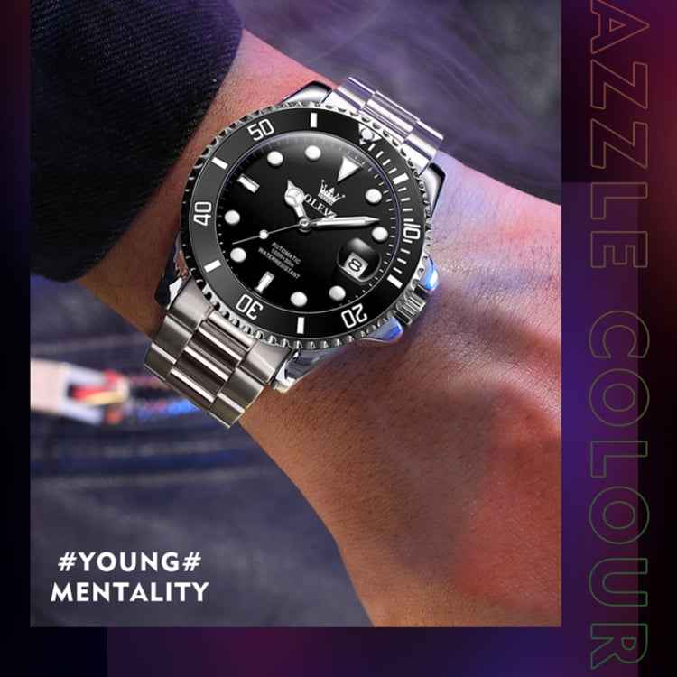 OLEVS 6650 Men Luminous Waterproof Mechanical Watch