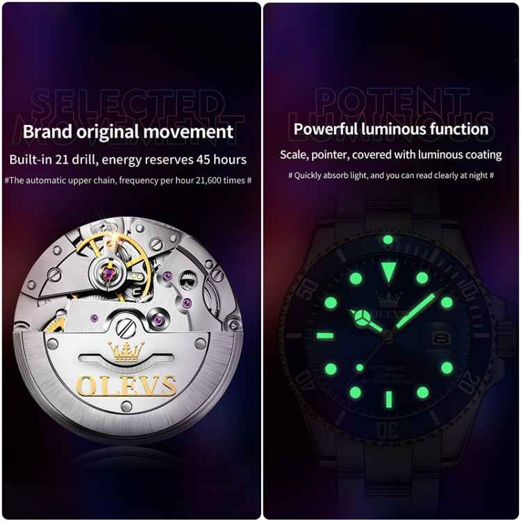 OLEVS 6650 Men Luminous Waterproof Mechanical Watch