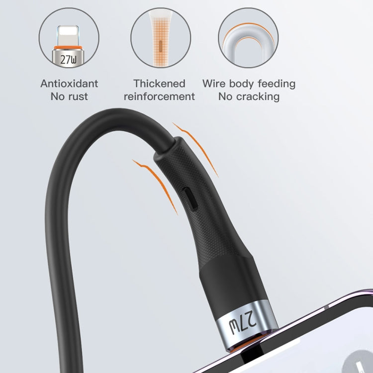 TOTU CB-2 Series USB-C / Type-C to 8 Pin Aluminum Alloy Skin Feel Charging Data Cable, 1m