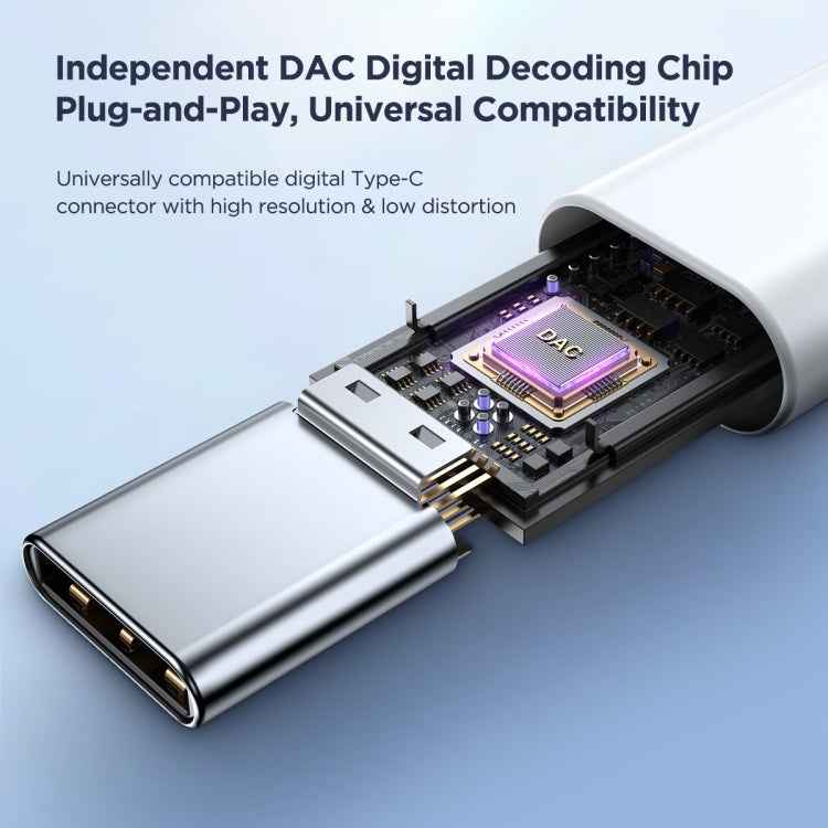 JOYRO0M JR-EC05 Type-C Half In-Ear Wired Earphone, Length: 1.2m, JR-EC05