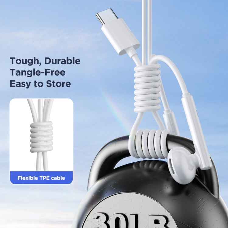 JOYRO0M JR-EC05 Type-C Half In-Ear Wired Earphone, Length: 1.2m, JR-EC05