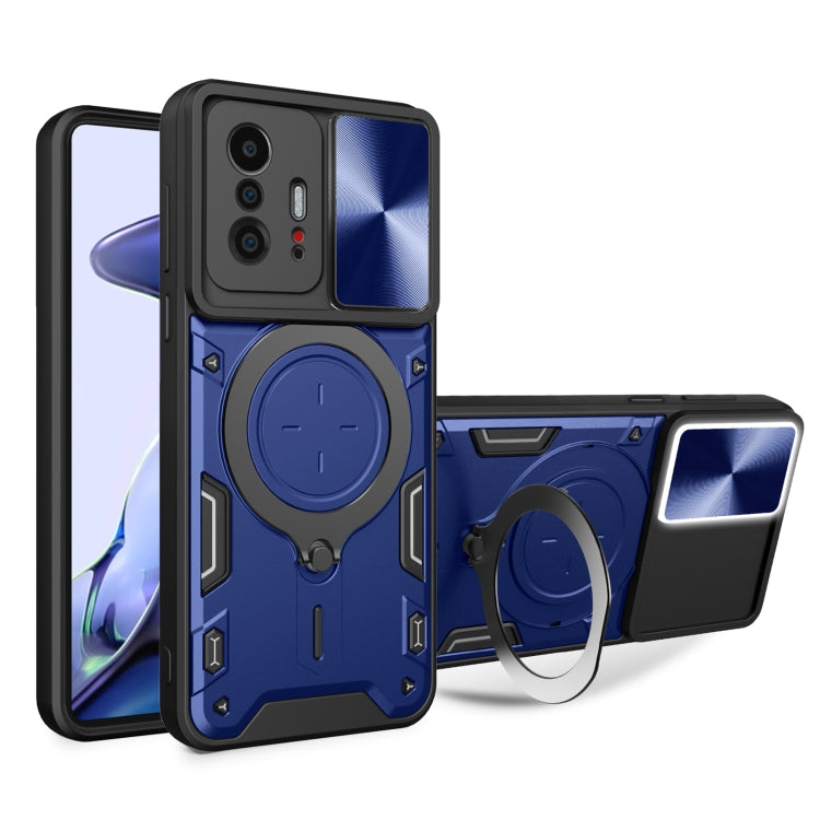 CD Texture Sliding Camshield Magnetic Holder Phone Case, For Xiaomi 11T, For Xiaomi Mi 11 Lite 4G / 5G, For Xiaomi Redmi Note 10 Pro 4G, For Xiaomi Redmi Note 9 4G