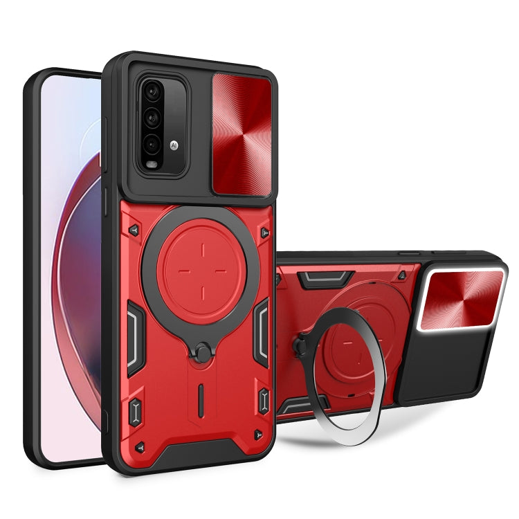 CD Texture Sliding Camshield Magnetic Holder Phone Case, For Xiaomi 11T, For Xiaomi Mi 11 Lite 4G / 5G, For Xiaomi Redmi Note 10 Pro 4G, For Xiaomi Redmi Note 9 4G