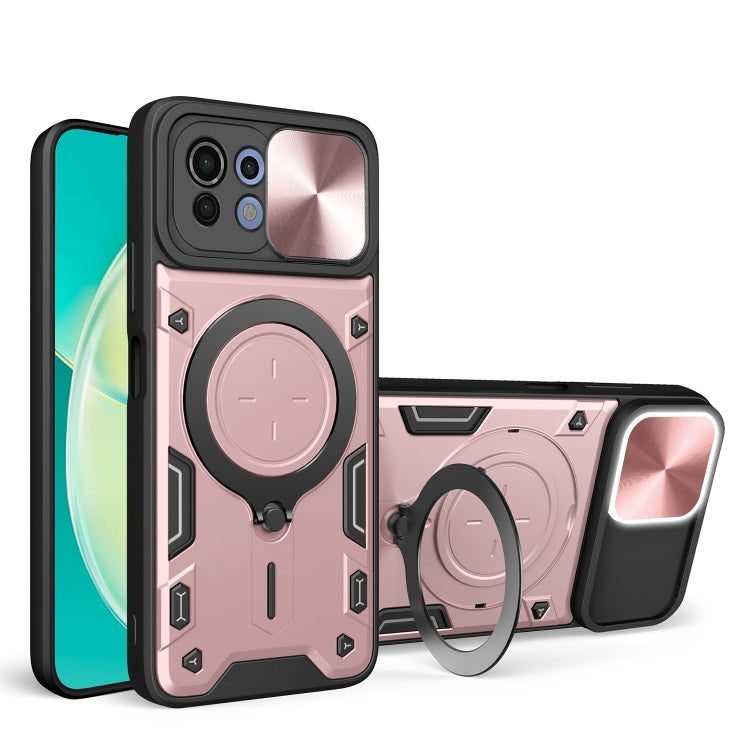 CD Texture Sliding Camshield Magnetic Holder Phone Case, For Xiaomi 11T, For Xiaomi Mi 11 Lite 4G / 5G, For Xiaomi Redmi Note 10 Pro 4G, For Xiaomi Redmi Note 9 4G