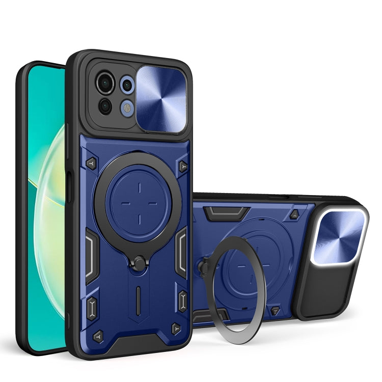 CD Texture Sliding Camshield Magnetic Holder Phone Case, For Xiaomi 11T, For Xiaomi Mi 11 Lite 4G / 5G, For Xiaomi Redmi Note 10 Pro 4G, For Xiaomi Redmi Note 9 4G