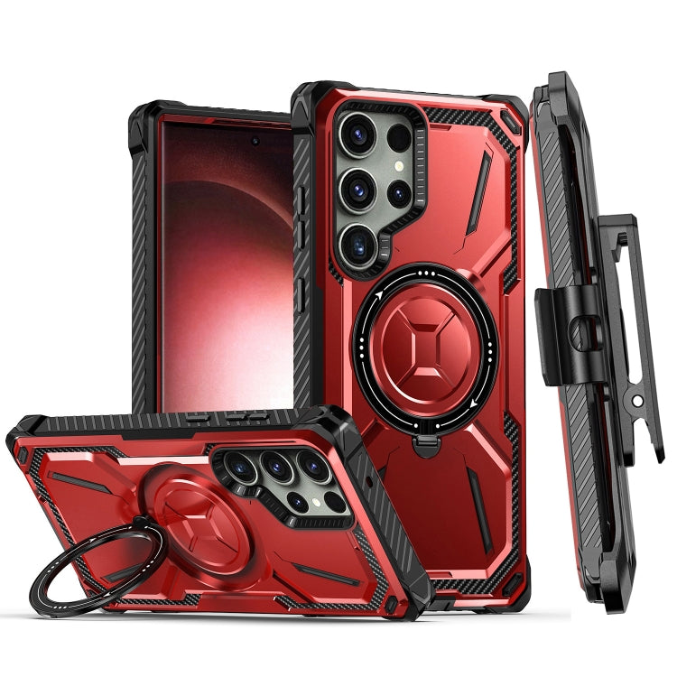Armor Series Holder Phone Case with Back Clip, For Samsung Galaxy S23 Ultra 5G, For Samsung Galaxy S23 5G, For Samsung Galaxy S22 Ultra 5G, For Samsung Galaxy S22 5G, For Samsung Galaxy S22+ 5G, For Samsung Galaxy S21 Ultra 5G, For Samsung Galaxy S21+ ...