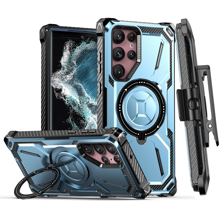 Armor Series Holder Phone Case with Back Clip, For Samsung Galaxy S23 Ultra 5G, For Samsung Galaxy S23 5G, For Samsung Galaxy S22 Ultra 5G, For Samsung Galaxy S22 5G, For Samsung Galaxy S22+ 5G, For Samsung Galaxy S21 Ultra 5G, For Samsung Galaxy S21+ ...