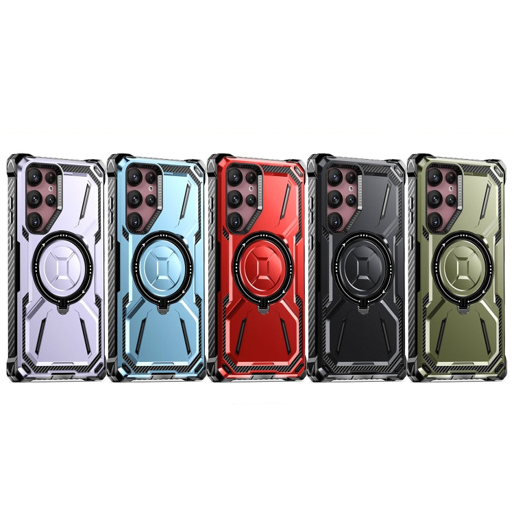 Armor Series Holder Phone Case with Back Clip, For Samsung Galaxy S23 Ultra 5G, For Samsung Galaxy S23 5G, For Samsung Galaxy S22 Ultra 5G, For Samsung Galaxy S22 5G, For Samsung Galaxy S22+ 5G, For Samsung Galaxy S21 Ultra 5G, For Samsung Galaxy S21+ ...