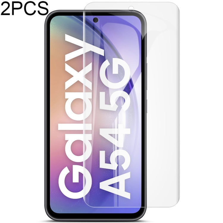 2pcs imak Curved Full Screen Hydrogel Film Protector, For Samsung Galaxy S23 FE 5G, For Samsung Galaxy S24 Ultra 5G, For Samsung Galaxy A34 5G, For Samsung Galaxy S24+ 5G, For Samsung Galaxy A54 5G, For Samsung Galaxy S24 5G