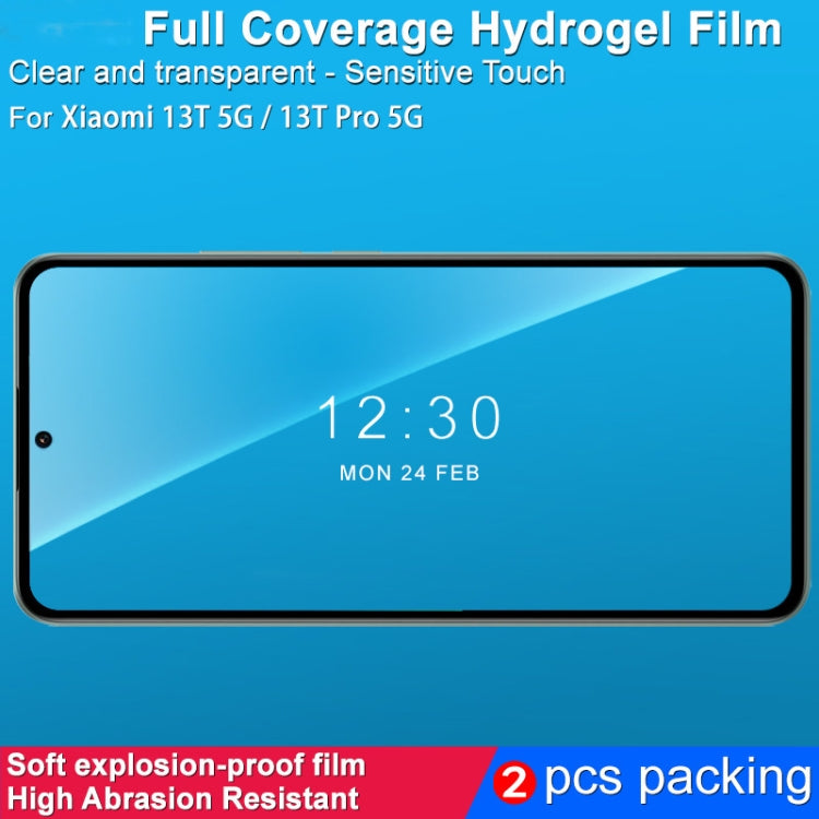 2pcs imak Curved Full Screen Hydrogel Film Protector, For Samsung Galaxy S23 FE 5G, For Samsung Galaxy S24 Ultra 5G, For Samsung Galaxy A34 5G, For Samsung Galaxy S24+ 5G, For Samsung Galaxy A54 5G, For Samsung Galaxy S24 5G