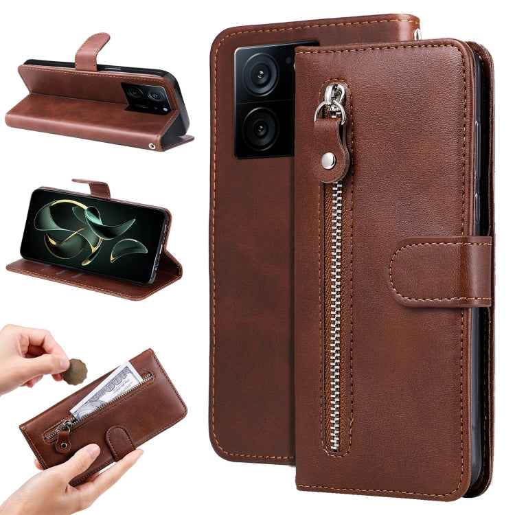 Calf Texture Zipper Leather Phone Case, For Xiaomi Redmi Poco F5, For Xiaomi 13T / Redmi K60 Ultra, For Xiaomi Redmi K60 / K60 Pro, For Xiaomi Redmi Note 12S 4G