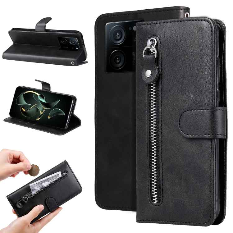 Calf Texture Zipper Leather Phone Case, For Xiaomi Redmi Poco F5, For Xiaomi 13T / Redmi K60 Ultra, For Xiaomi Redmi K60 / K60 Pro, For Xiaomi Redmi Note 12S 4G