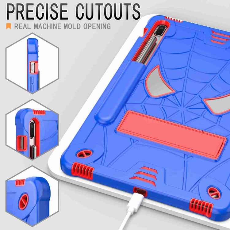 Spider Texture Silicone Hybrid PC Tablet Case with Shoulder Strap, For Samsung Galaxy Tab S7 FE / S7+ / S8+, For Samsung Galaxy Tab S7 / S8, For Samsung Galaxy Tab A8 10.5 2021, For Samsung Galaxy Tab S6 Lite P610