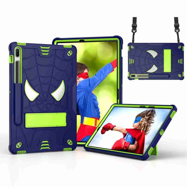 Spider Texture Silicone Hybrid PC Tablet Case with Shoulder Strap, For Samsung Galaxy Tab S7 FE / S7+ / S8+, For Samsung Galaxy Tab S7 / S8, For Samsung Galaxy Tab A8 10.5 2021, For Samsung Galaxy Tab S6 Lite P610