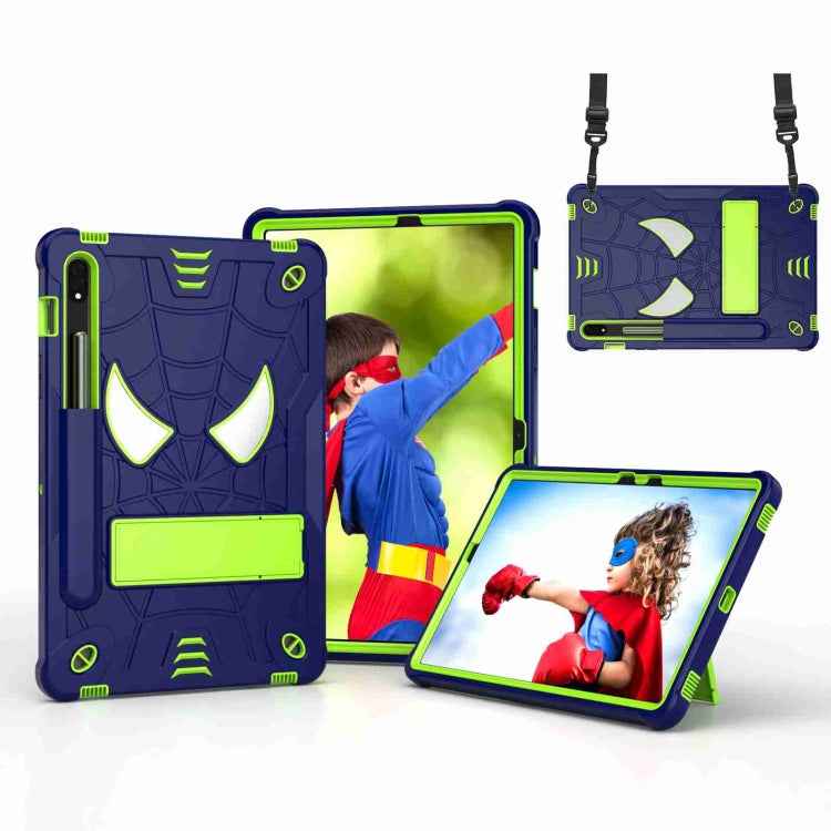 Spider Texture Silicone Hybrid PC Tablet Case with Shoulder Strap, For Samsung Galaxy Tab S7 FE / S7+ / S8+, For Samsung Galaxy Tab S7 / S8, For Samsung Galaxy Tab A8 10.5 2021, For Samsung Galaxy Tab S6 Lite P610