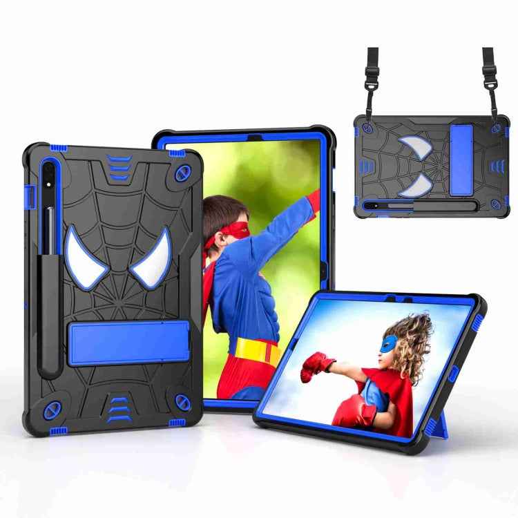 Spider Texture Silicone Hybrid PC Tablet Case with Shoulder Strap, For Samsung Galaxy Tab S7 FE / S7+ / S8+, For Samsung Galaxy Tab S7 / S8, For Samsung Galaxy Tab A8 10.5 2021, For Samsung Galaxy Tab S6 Lite P610
