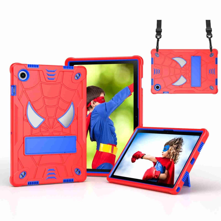Spider Texture Silicone Hybrid PC Tablet Case with Shoulder Strap, For Samsung Galaxy Tab S7 FE / S7+ / S8+, For Samsung Galaxy Tab S7 / S8, For Samsung Galaxy Tab A8 10.5 2021, For Samsung Galaxy Tab S6 Lite P610