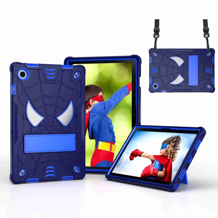 Spider Texture Silicone Hybrid PC Tablet Case with Shoulder Strap, For Samsung Galaxy Tab S7 FE / S7+ / S8+, For Samsung Galaxy Tab S7 / S8, For Samsung Galaxy Tab A8 10.5 2021, For Samsung Galaxy Tab S6 Lite P610