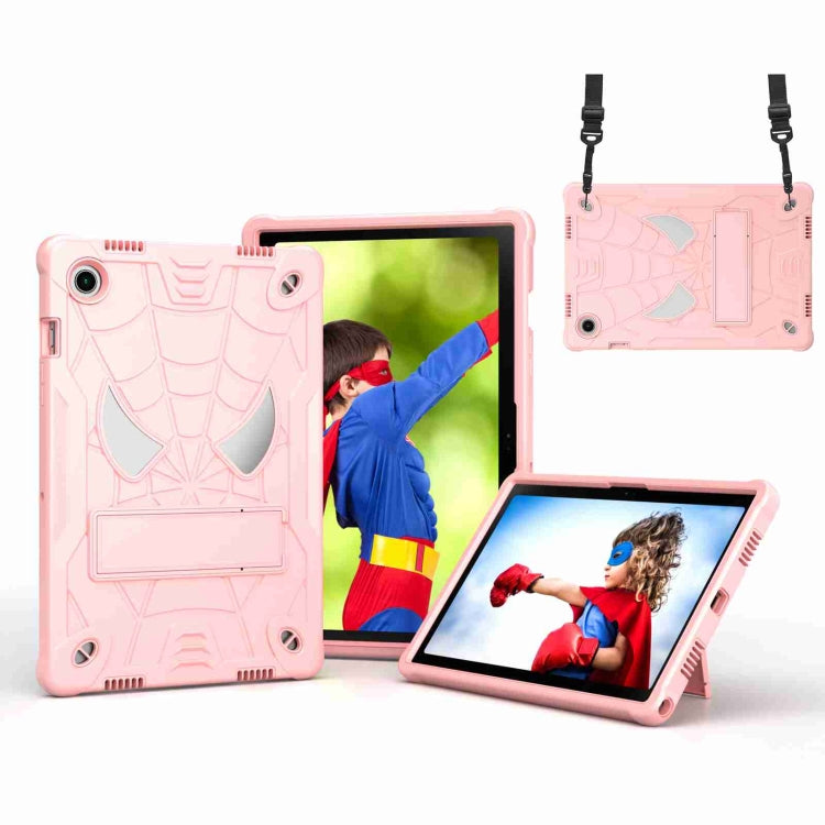 Spider Texture Silicone Hybrid PC Tablet Case with Shoulder Strap, For Samsung Galaxy Tab S7 FE / S7+ / S8+, For Samsung Galaxy Tab S7 / S8, For Samsung Galaxy Tab A8 10.5 2021, For Samsung Galaxy Tab S6 Lite P610