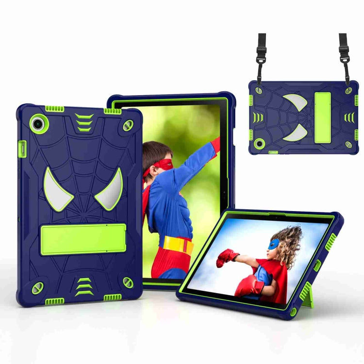 Spider Texture Silicone Hybrid PC Tablet Case with Shoulder Strap, For Samsung Galaxy Tab S7 FE / S7+ / S8+, For Samsung Galaxy Tab S7 / S8, For Samsung Galaxy Tab A8 10.5 2021, For Samsung Galaxy Tab S6 Lite P610