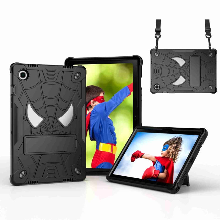 Spider Texture Silicone Hybrid PC Tablet Case with Shoulder Strap, For Samsung Galaxy Tab S7 FE / S7+ / S8+, For Samsung Galaxy Tab S7 / S8, For Samsung Galaxy Tab A8 10.5 2021, For Samsung Galaxy Tab S6 Lite P610